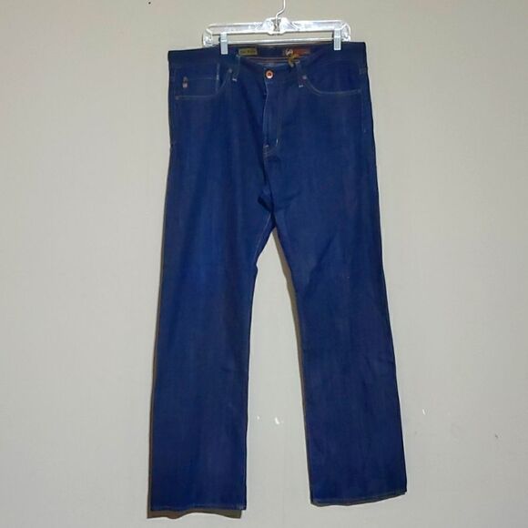 AG ADRIANO  GOLDSCHMIED The Hero Straight Leg Jeans - Size 38 x 34 - Picture 1 of 15